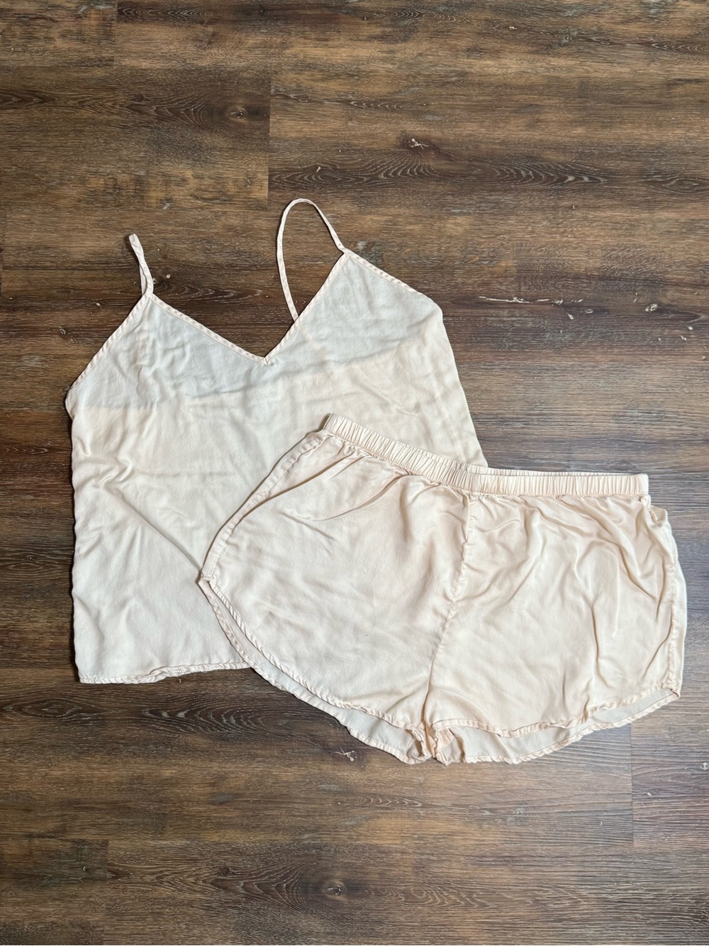 Ettitude CleanBamboo Lyocell Pajama Set Blush Pink Cami & Shorts Size Large